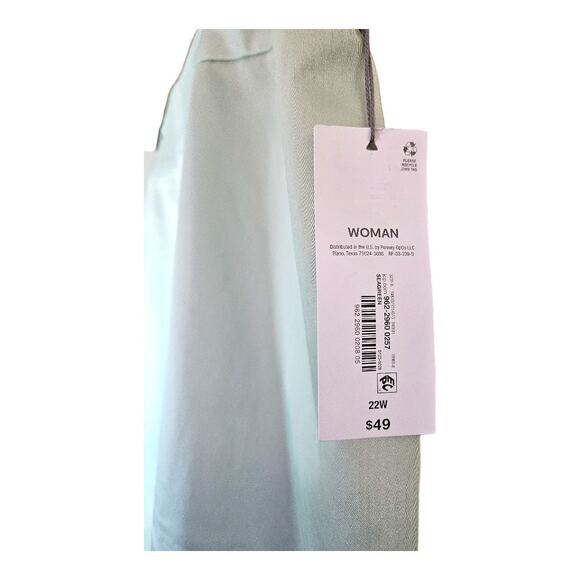 NEW Liz Claiborne Women's Plus Pencil Knee-Length Skirt in Mint Green(Size: 22W) - Picture 4 of 6